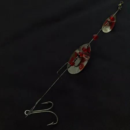 Weller Tandem June-Bug, 10 g, nikelis/raudona, besisukanti blizgė #22406