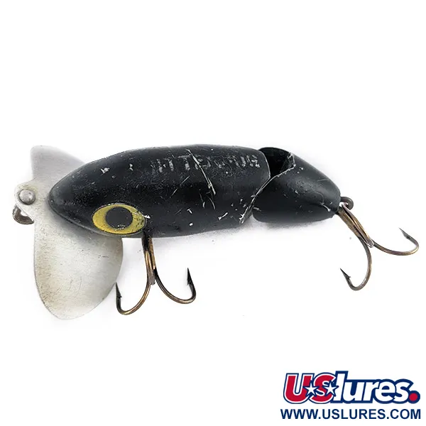 Fred Arbogast Jitterbug Jointed, 10g, Juoda, paviršinis masalas #22524
