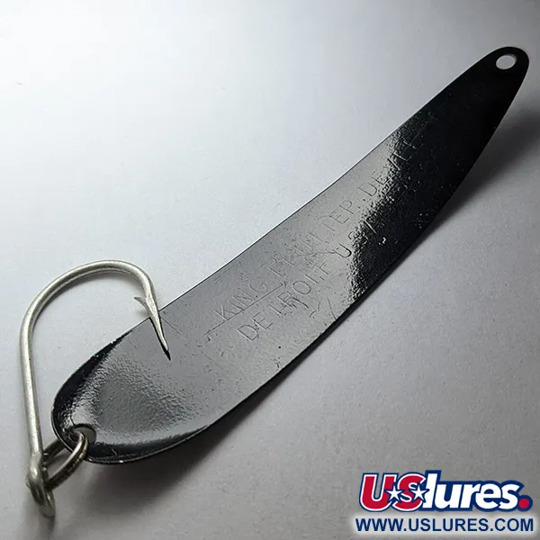 Eppinger Dardevle King Flutter Devle, 9g, Juoda su blizgučiais, velkiavimo vartiklė #22995