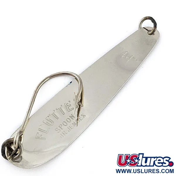 Luhr Jensen Flutter Spoon 44, 4 g, nikelio / mėlyna, vartiklė #23239