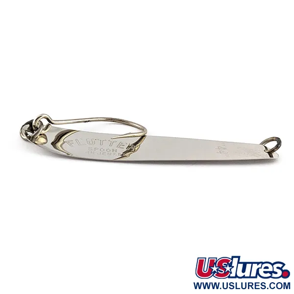 Luhr Jensen Flutter Spoon 44, 4 g, nikelio / mėlyna, vartiklė #23239