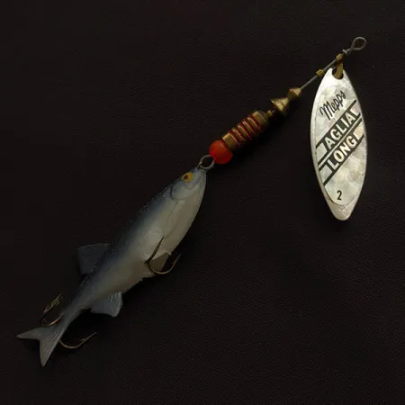 Mepps Aglia Long 2 Mino, 9 g, rinbo spalva, sukriukė #23309