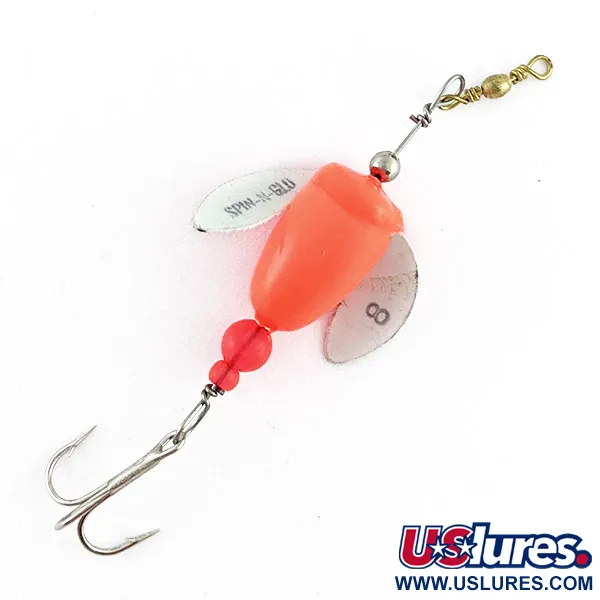 Yakima Bait Worden's Spin-n-Glo, 0,9 g, oranžinis, sparnuotas masalas #23344