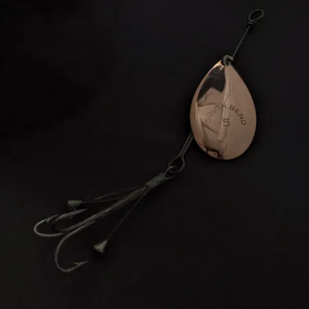 South Bend Spinner 5, 7 g, nikelio/vario spalvos, sukrė #23438