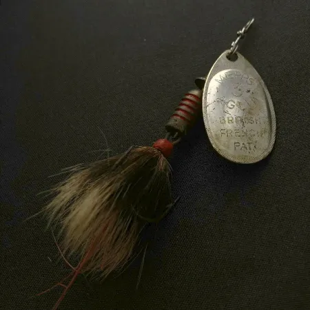 Mepps Aglia 3, sidabrinė, 7.3g, su voverės uodega, sukrė #23570