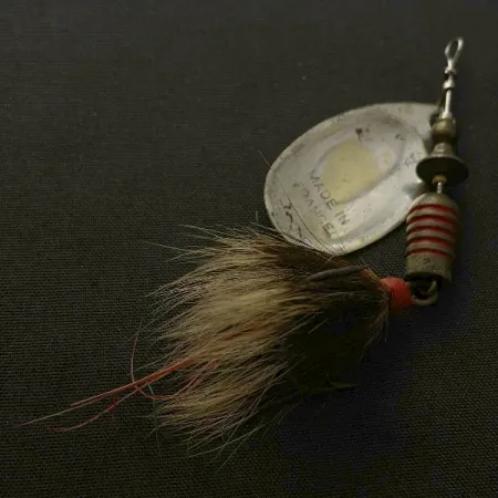 Mepps Aglia 3, sidabrinė, 7.3g, su voverės uodega, sukrė #23570