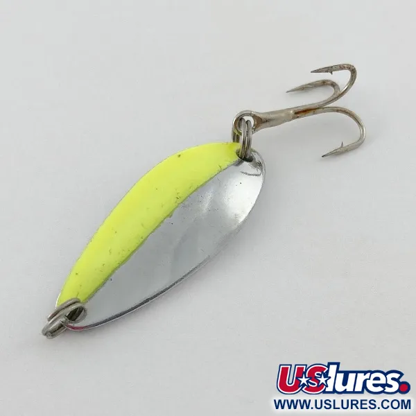 Glen L Evans Shag Spoon, 7g nikelio/žalios spalvos, blizgė-vartiklė #23578