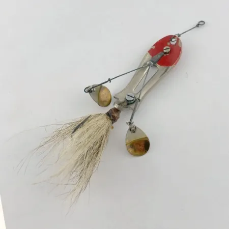 Pflueger ZAM, 14 g, nikelio/raudona, blizgė #23672