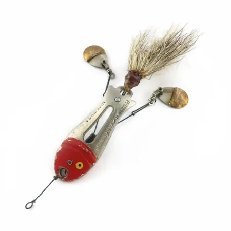 Pflueger ZAM, 14 g, nikelio/raudona, blizgė #23672