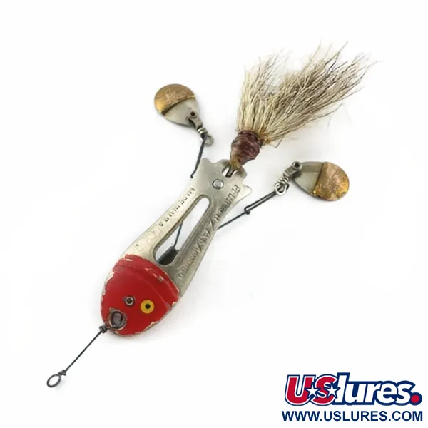 Pflueger ZAM, 14 g, nikelio/raudona, blizgė #23672