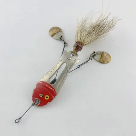 Pflueger ZAM, 14 g, nikelio/raudona, blizgė #23672