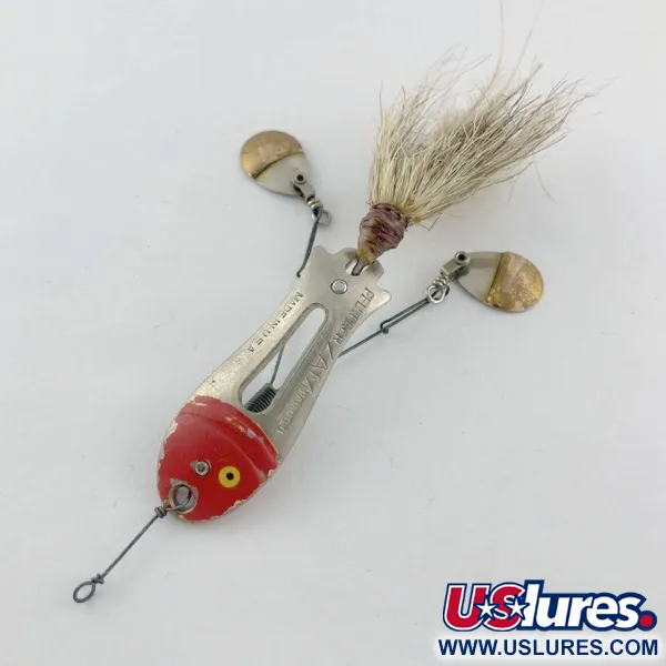Pflueger ZAM, 14 g, nikelio/raudona, blizgė #23672