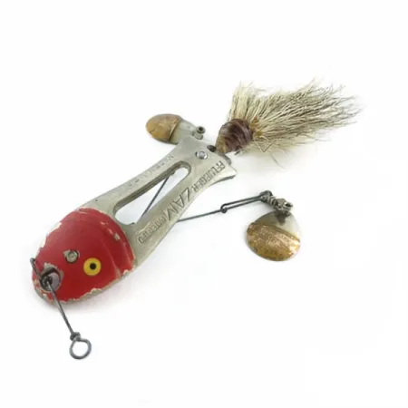 Pflueger ZAM, 14 g, nikelio/raudona, blizgė #23672