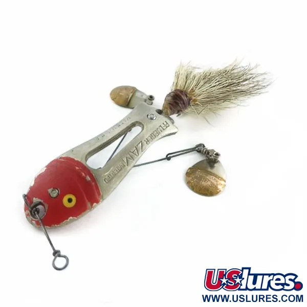 Pflueger ZAM, 14 g, nikelio/raudona, blizgė #23672