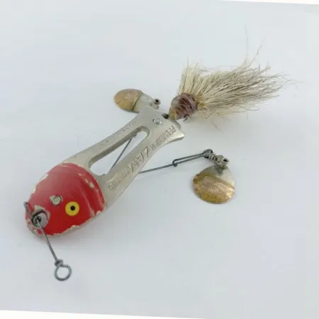 Pflueger ZAM, 14 g, nikelio/raudona, blizgė #23672
