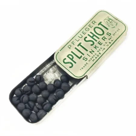 Pflueger Split Shot Sinkers, prispaudžiami švininiai svoreliai #23834