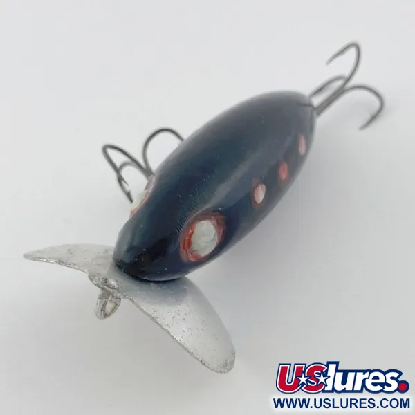 Fred Arbogast Jitterbug Early Bug Eye, 14 g, Juoda, paviršinis vobleris #23870
