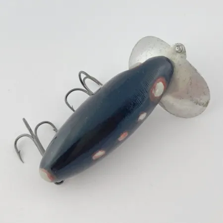 Fred Arbogast Jitterbug Early Bug Eye, 14 g, Juoda, paviršinis vobleris #23870
