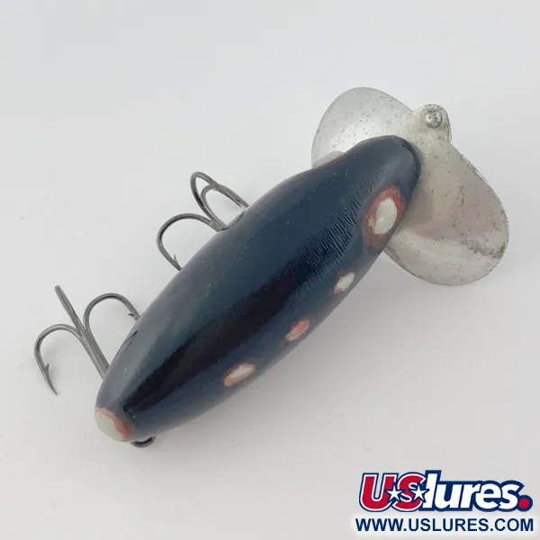 Fred Arbogast Jitterbug Early Bug Eye, 14 g, Juoda, paviršinis vobleris #23870