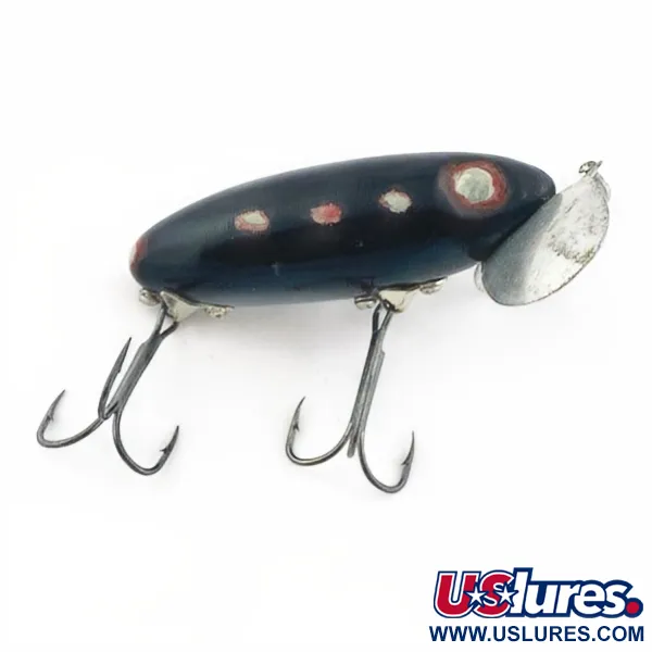 Fred Arbogast Jitterbug Early Bug Eye, 14 g, Juoda, paviršinis vobleris #23870