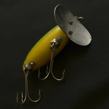 Fred Arbogast Jitterbug Early Bug Eye, Green Tiger, 14 g, Paviršinis vilioklis #23902