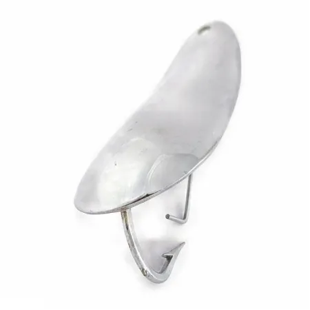 Nebco National Expert Lake Trout Flash Bait, 14g, Chrome, vartiklė #24113