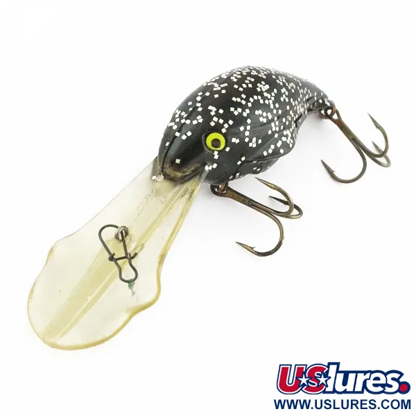 Luhr Jensen Hot Lips Express, 11g, Juoda su blizgučiais, vobleris #24157