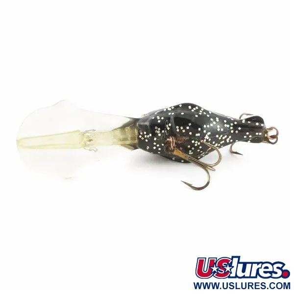 Luhr Jensen Hot Lips Express, 11g, Juoda su blizgučiais, vobleris #24157