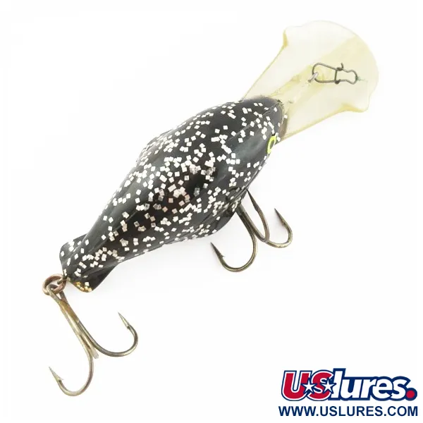 Luhr Jensen Hot Lips Express, 11g, Juoda su blizgučiais, vobleris #24157