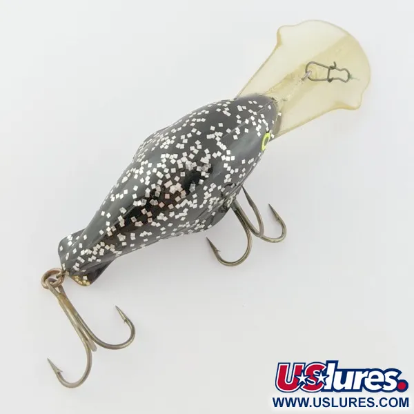 Luhr Jensen Hot Lips Express, 11g, Juoda su blizgučiais, vobleris #24157