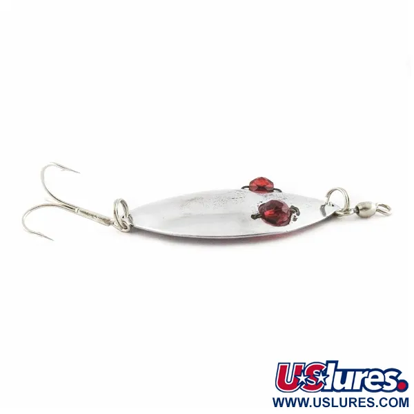 Hofschneider Red Eye Wiggler, 25g, nikeliuota/raudona, blizgė vartiklė #24196