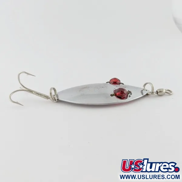 Hofschneider Red Eye Wiggler, 25g, nikeliuota/raudona, blizgė vartiklė #24196