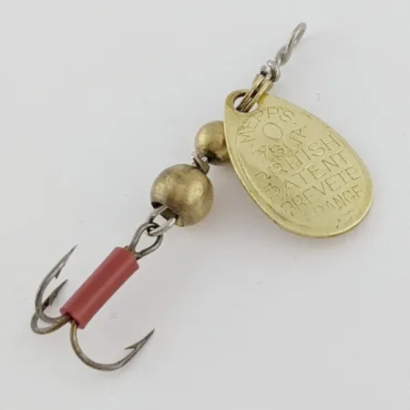 Mepps Aglia 0 (1960-ųjų), 2,5 g, auksinė, vintažinė sukrė #24289