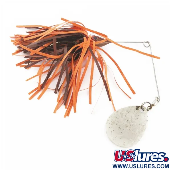 Bomber The Classics Bushwacker, 12 g, nikelis/oranžinė, spinnerbait tipo masalas #24340