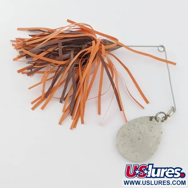 Bomber The Classics Bushwacker, 12 g, nikelis/oranžinė, spinnerbait tipo masalas #24340