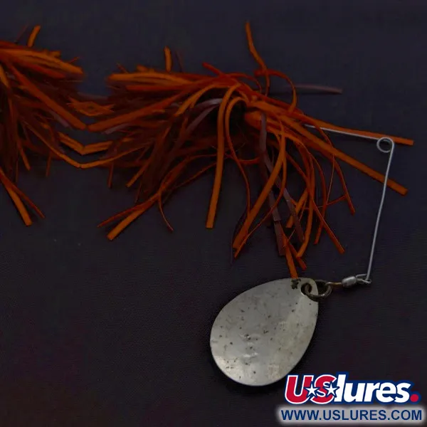 Bomber The Classics Bushwacker, 12 g, nikelis/oranžinė, spinnerbait tipo masalas #24340