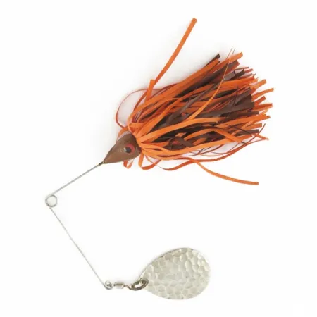 Bomber The Classics Bushwacker, 12 g, nikelis/oranžinė, spinnerbait tipo masalas #24340
