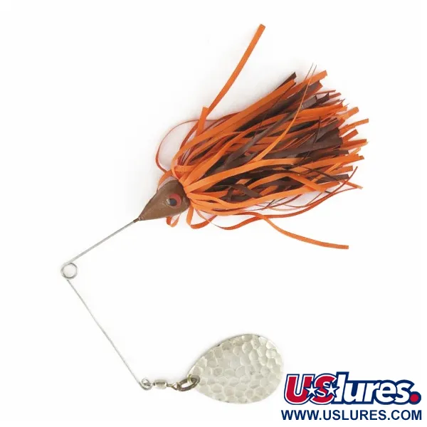 Bomber The Classics Bushwacker, 12 g, nikelis/oranžinė, spinnerbait tipo masalas #24340