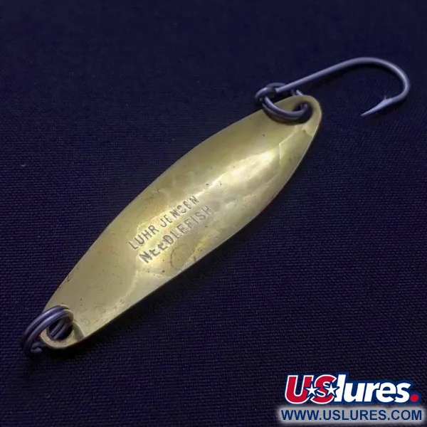 Luhr Jensen Needlefish 2, 3 g, balta/raudona/žalvaris, vartiklė velkiavimui #24417