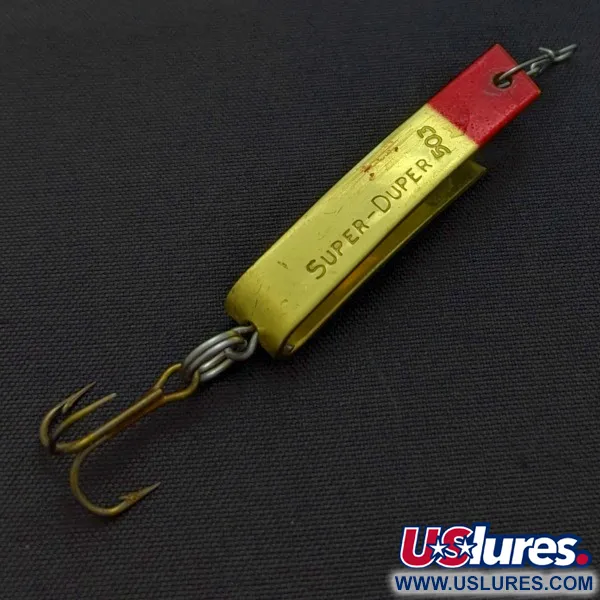 Luhr Jensen Super-Duper 503 Blizgė, Gold Red, U formos, #24435