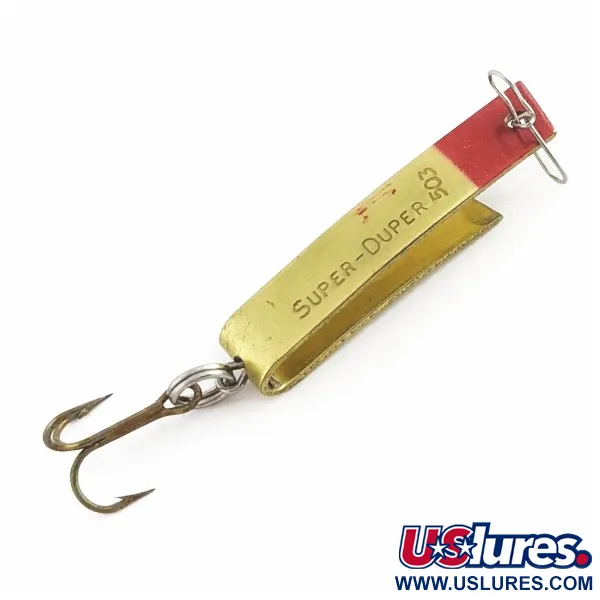 Luhr Jensen Super-Duper 503 Blizgė, Gold Red, U formos, #24435