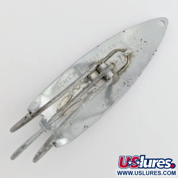 Acme Weedless Minnow Vartiklė, Chromas, 24g, Bežolė, #24439