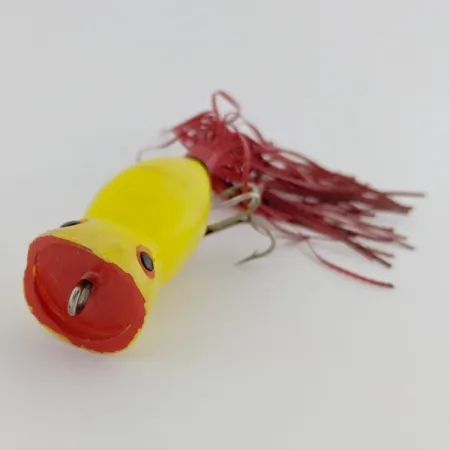 Atlantic Lures Paradise Popper Popperis, Yellow, 10g, Rubber Skirt, #24494
