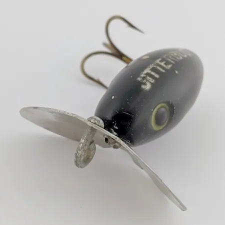 Arbogast Jitterbug Paviršinis vobleris, Juoda, 4 g, Metalinis liežuvėlis, #24507