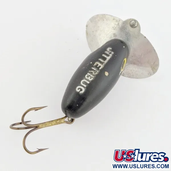 Arbogast Jitterbug Paviršinis vobleris, Juoda, 4 g, Metalinis liežuvėlis, #24507