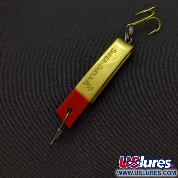 Luhr Jensen Super-Duper 503 Blizgė, Gold/Red, 4.3 g, U-Shape, #24546