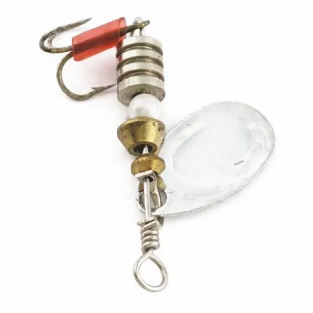 Sukrė South Bend Spinner, Nikelis, 2.7g, Raudona Movelė, #24673