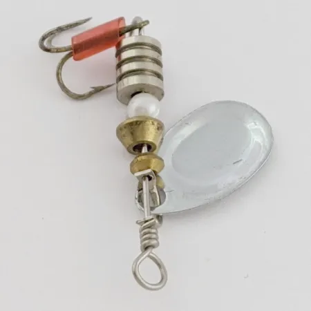 Sukrė South Bend Spinner, Nikelis, 2.7g, Raudona Movelė, #24673