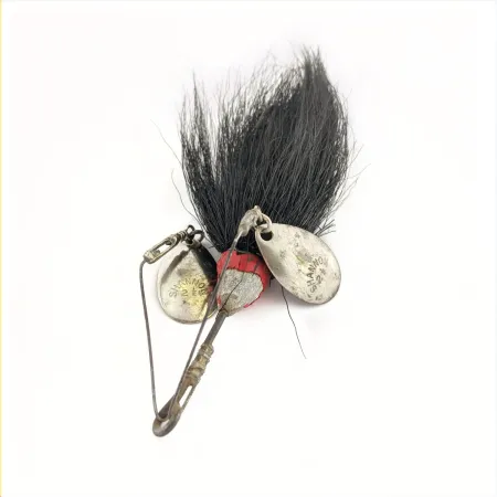 Jamison Shannon Twin Spinner, nikelis, 14g, bucktail, #24708
