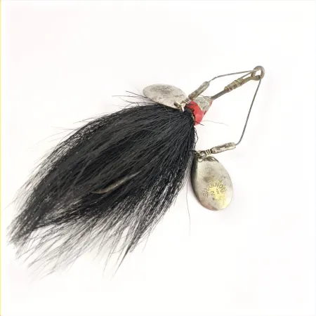 Jamison Shannon Twin Spinner, nikelis, 14g, bucktail, #24708